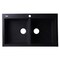 Alfi Brand Black 34" Drop-In Dbl Bowl Granite Composite Kitchen Sink AB3420DI-BLA - alternate 7